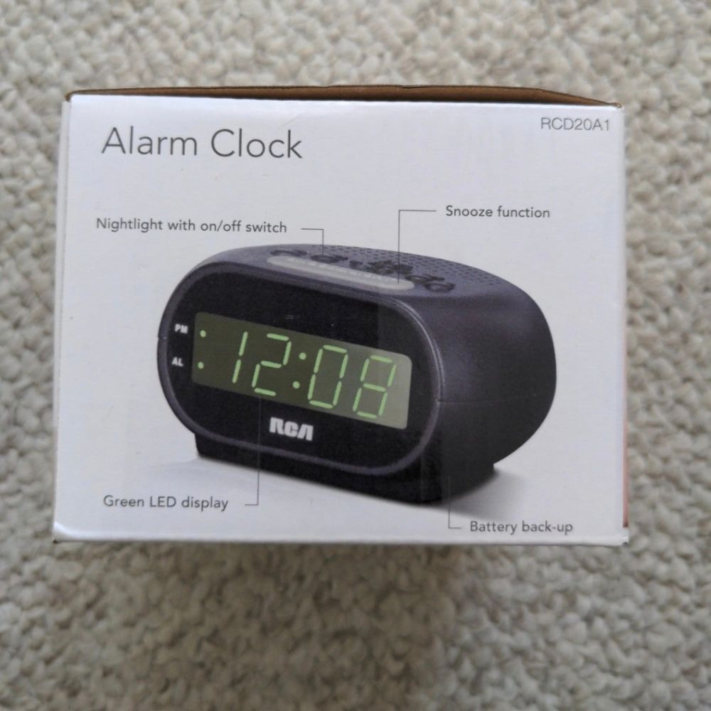 RCA 0.7 Display Alarm Clock